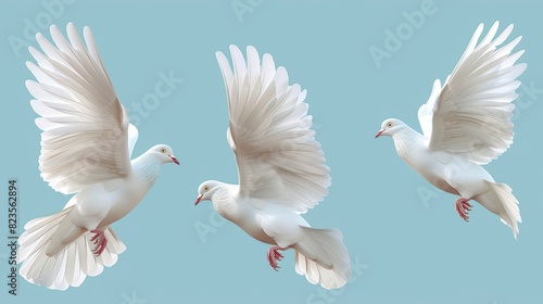 Bird motion. Bird sprite glide in heaven, animated pigeon flying migratory dove modern illustration.