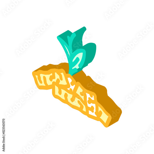 renewable wood pellets isometric icon vector. renewable wood pellets sign. isolated symbol illustration