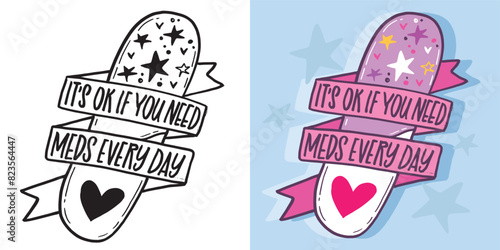Cute hand drawn doodle lettering quote. Lettering pring for t-shirt, mug, shopper, clothes
100% vector image. Hand drawn doodle lettering image.