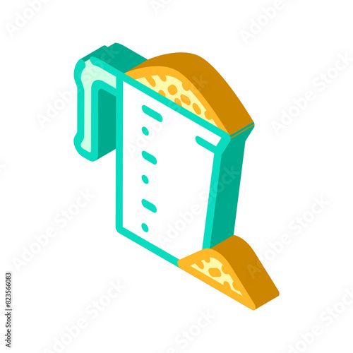 granules wood pellets isometric icon vector. granules wood pellets sign. isolated symbol illustration