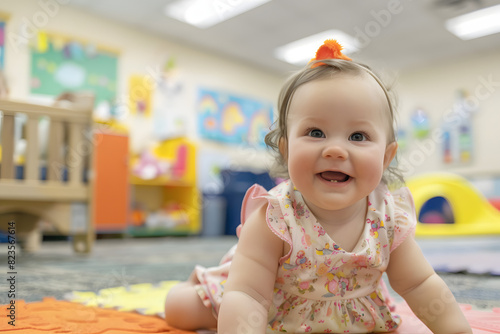 Baby with early education.