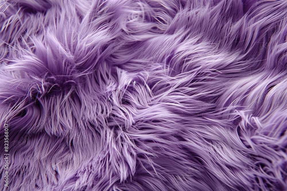 Purple fur background. Surface wool texture. Copy space for text. Textured violet furry coat closeup. Abstract pattern. Animal hair wallpaper. Shiny faux fluffy backdrop. Furry ground. Sheepskin rug Purple fur background. Surface wool texture. Copy space for text. Textured violet furry coat closeup. Abstract pattern. Animal hair wallpaper. Shiny faux fluffy backdrop. Furry ground. Sheepskin rug