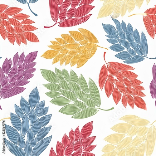 seamless pattern with feathers