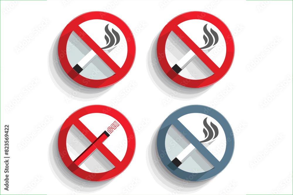 don't smoke prohibition sign vector illustration design. Don't smoke sign vector illustration, isolated on white background. don't smoke prohibition sign vector illustration design. Don't smoke sign vector illustration, isolated on white background.