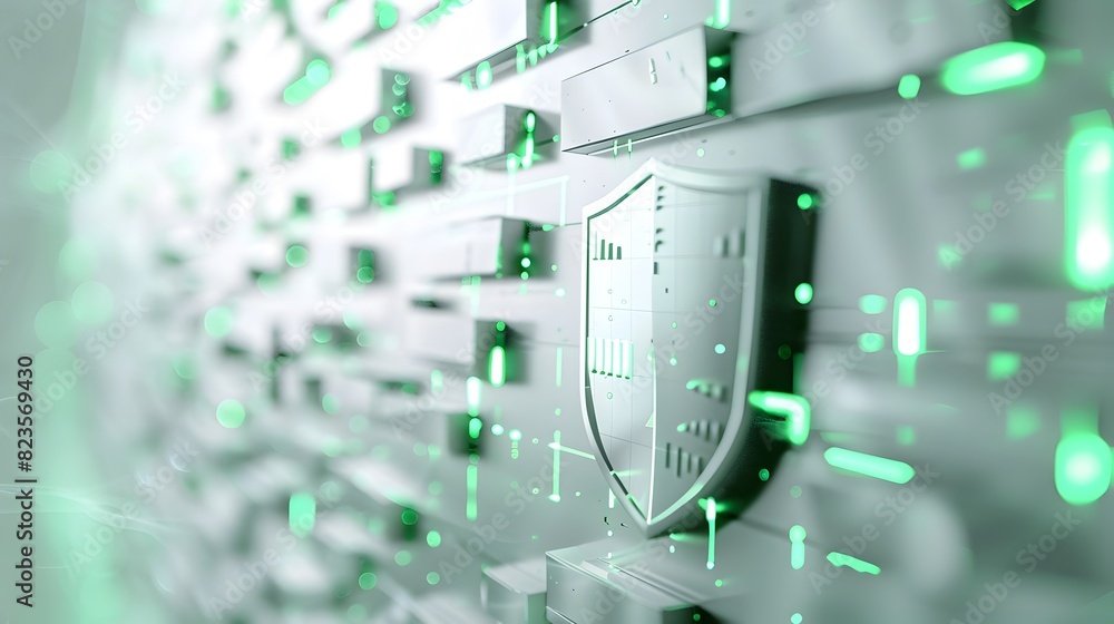 Impenetrable Cybersecurity Defense Emblem Fortified IT Infrastructure Safeguarding System Impenetrable Cybersecurity Defense Emblem Fortified IT Infrastructure Safeguarding System
