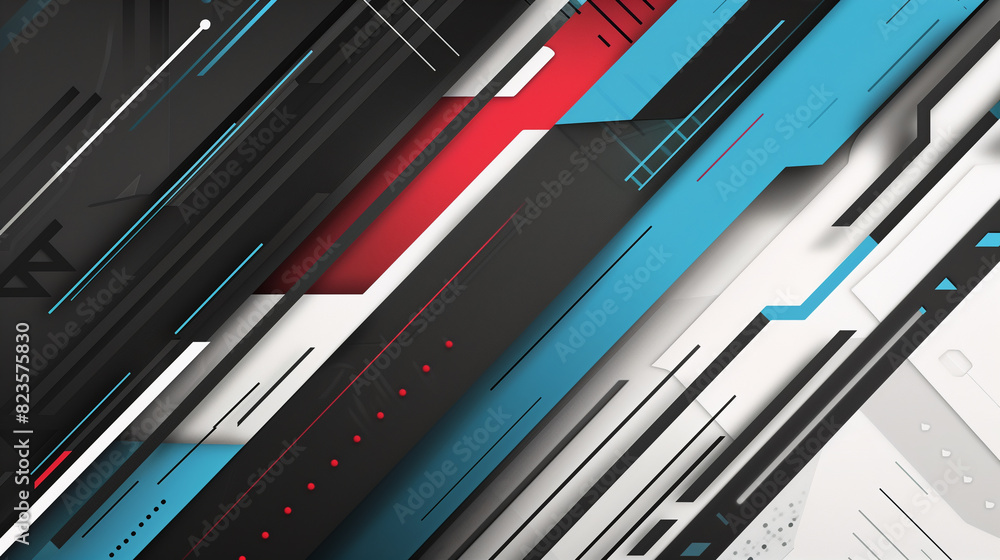 abstract background with intersecting arrows, lines in a gray black white red blue color scheme. The concept of complex decisions in business, politics, and international relations abstract background with intersecting arrows, lines in a gray black white red blue color scheme. The concept of complex decisions in business, politics, and international relations