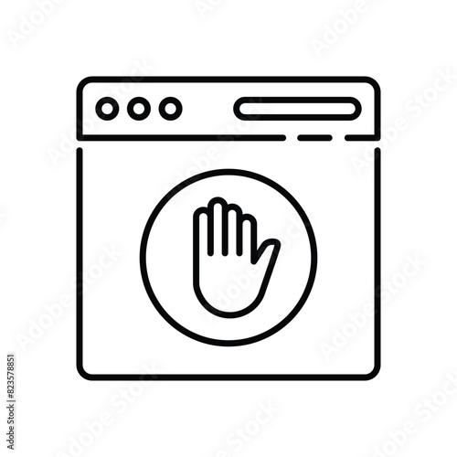 Ad Blocker vector icon