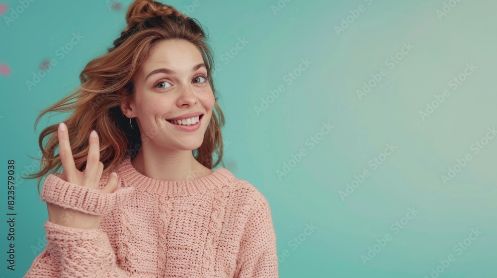 Fototapeta premium Woman with a Cheerful Expression