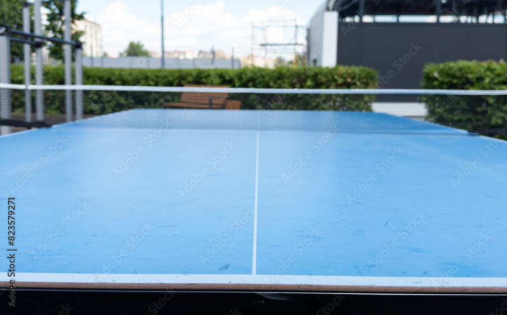 Fototapeta premium ping pong table in the garden