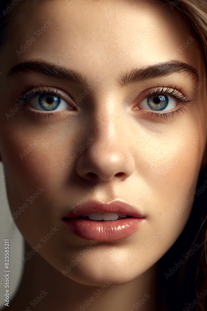 close up portrait of a woman close up portrait of a woman