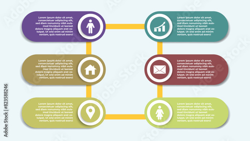 Infographic element design assets with modern style