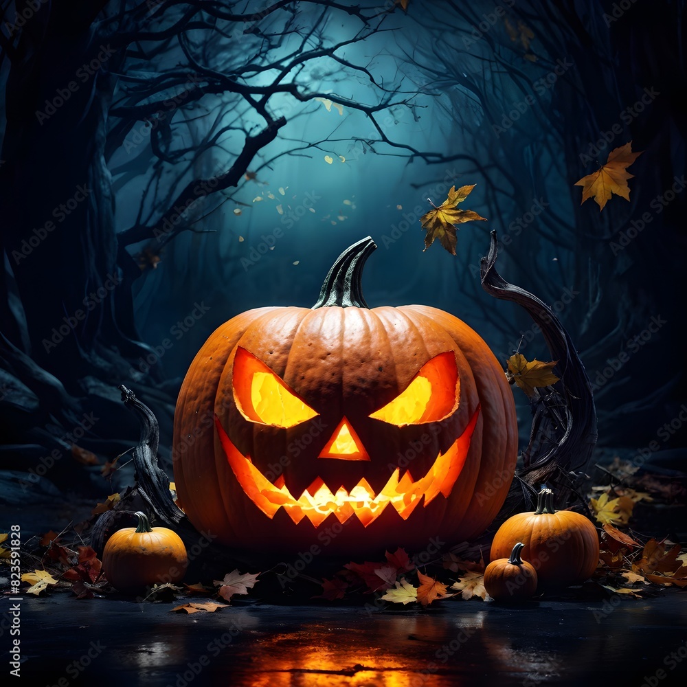 pumpkin with halloween background pumpkin with halloween background