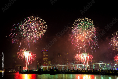 Fireworks over New York
