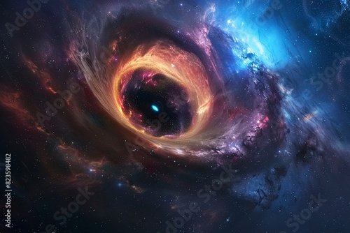 First image of a black hole millions of light years away