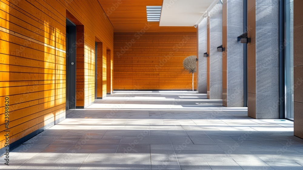 A Detailed Look at the Entryway of a Contemporary Urban Building