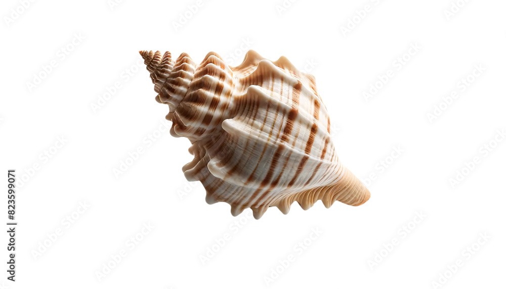 A seashell similar to the one provided, placed on a transparent background A seashell similar to the one provided, placed on a transparent background