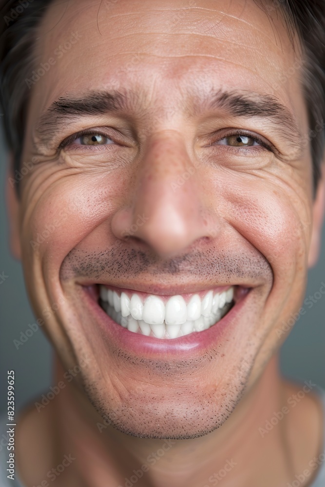 Happy Man showing white teeth Happy Man showing white teeth