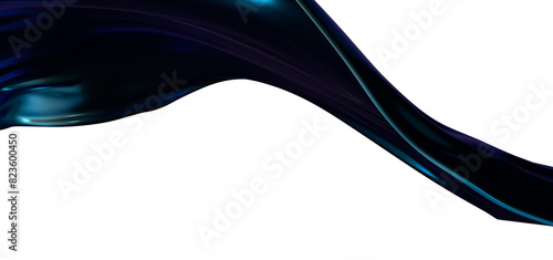 Azure Elegance: Abstract 3D...