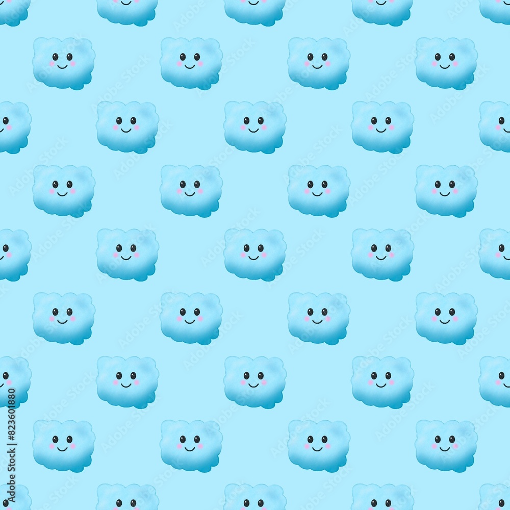 seamless pattern with clouds seamless pattern with clouds