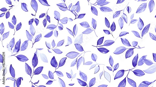 Elegant Violet Leaf Pattern for Botanical Designs