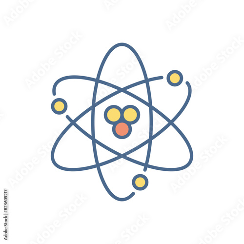 Atom vector icon