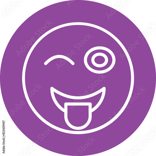 Whimsical Whirlwind line circle icon
