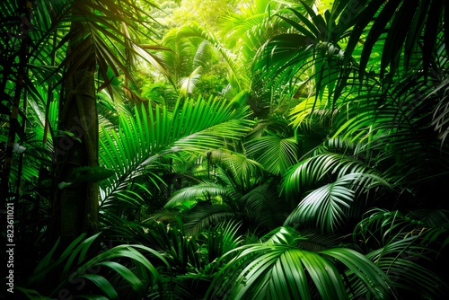 Rainforest. Tropic jungle. Amazon forestry