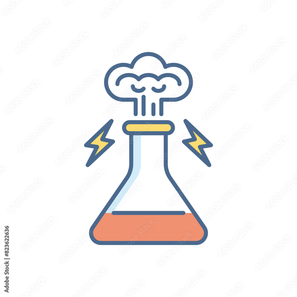 Chemical Reaction vector icon Chemical Reaction vector icon