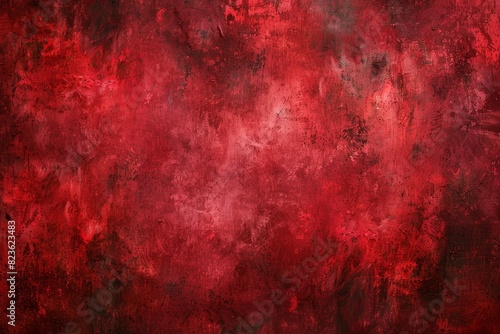 Artistic Studio Backdrop with Hand-Painted Red Canvas