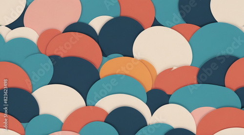 seamless pattern with colorful balloons
