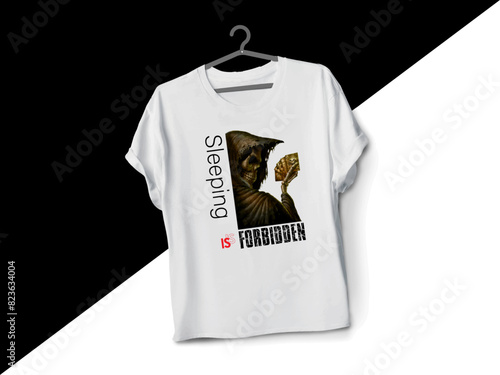 sleeping
typography t-shirt design 