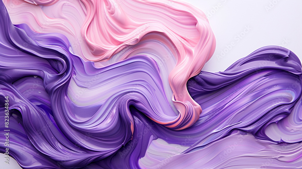 Deep purple and soft pink oil paint gently swirled on a solid white canvas, evoking a subtle yet rich twilight theme. Deep purple and soft pink oil paint gently swirled on a solid white canvas, evoking a subtle yet rich twilight theme.
