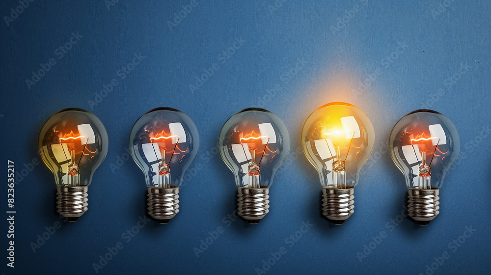 Bright idea for business growth. Bright idea for business growth.