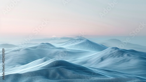 An isolated expanse abstract background with soft gradients and minimalist design elements. This backdrop captures the essence of vastness and solitude  using simple shapes and gentle transitions to