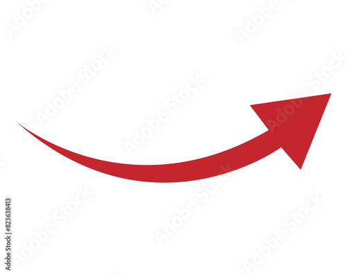 red arrow pointing to the right side vector sign symbol 