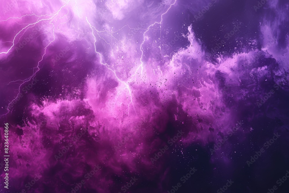 Purple Cloud With Lightning Bolt Purple Cloud With Lightning Bolt