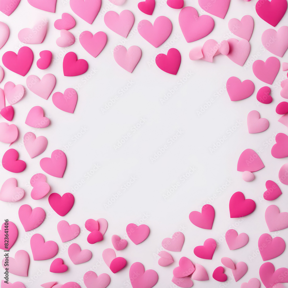  pink heart frame