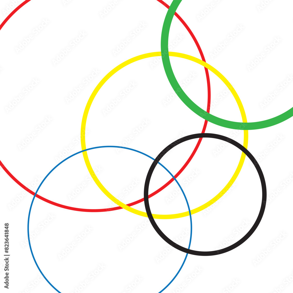 Abstract COLORED CIRCLES on a white background. Abstract COLORED CIRCLES on a white background.