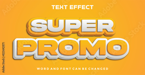 Super promo editable text effect