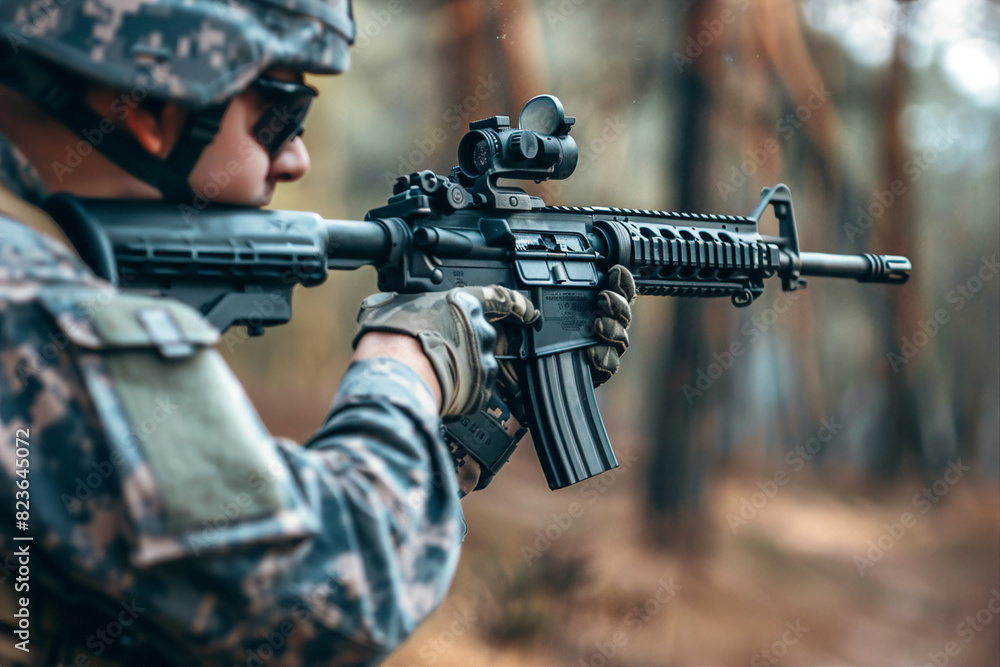 Special forces team on the battlefield made with generative AI Special forces team on the battlefield made with generative AI