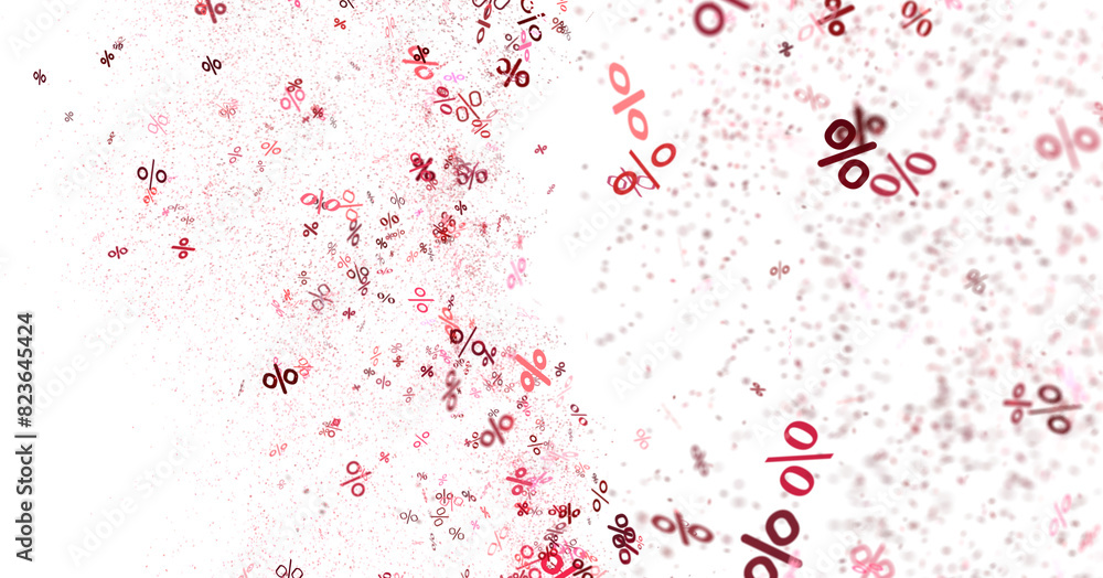 Fototapeta premium percent rain shopping digital in 3d. transparent PNG