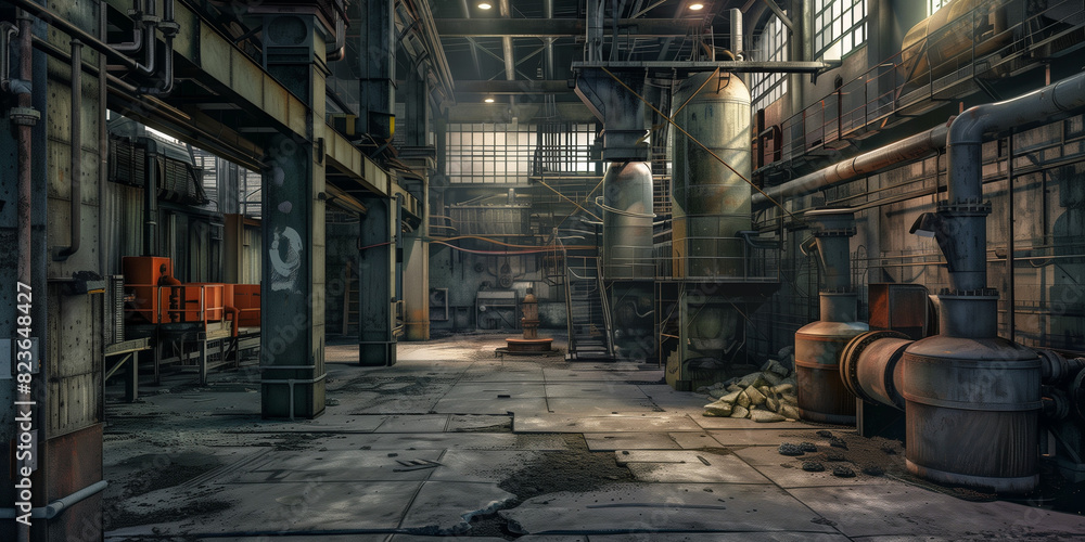 Fototapeta premium Heavy industry background
