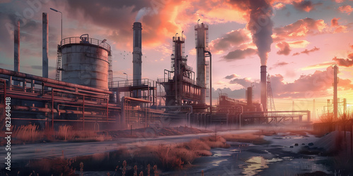 Heavy industry background