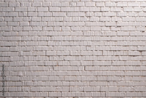 Wallpaper texture backdrop of white painted brick stone wall