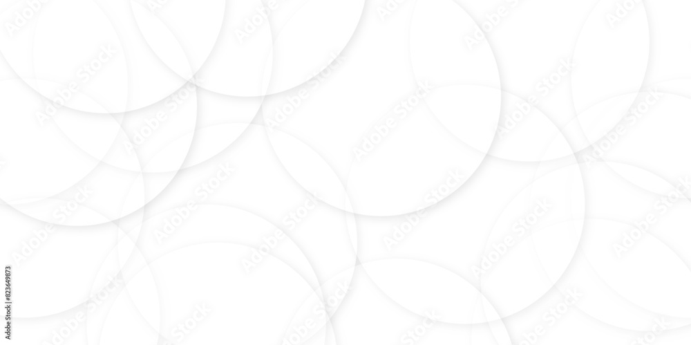 Abstract background with white abstract geometric background with soft light white paper circles in design. white Background With Wavy Shape. Dynamic geometric circle shapes. Abstract background with white abstract geometric background with soft light white paper circles in design. white Background With Wavy Shape. Dynamic geometric circle shapes.