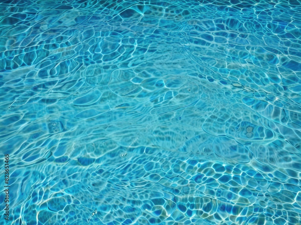 Beautiful background, the texture of the glare of the pool water.