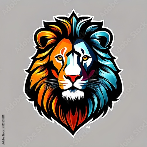 lion head vector