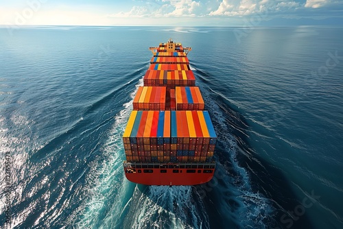 Services for Ocean Freight Shipping for Import Export Logistics. Generative Ai