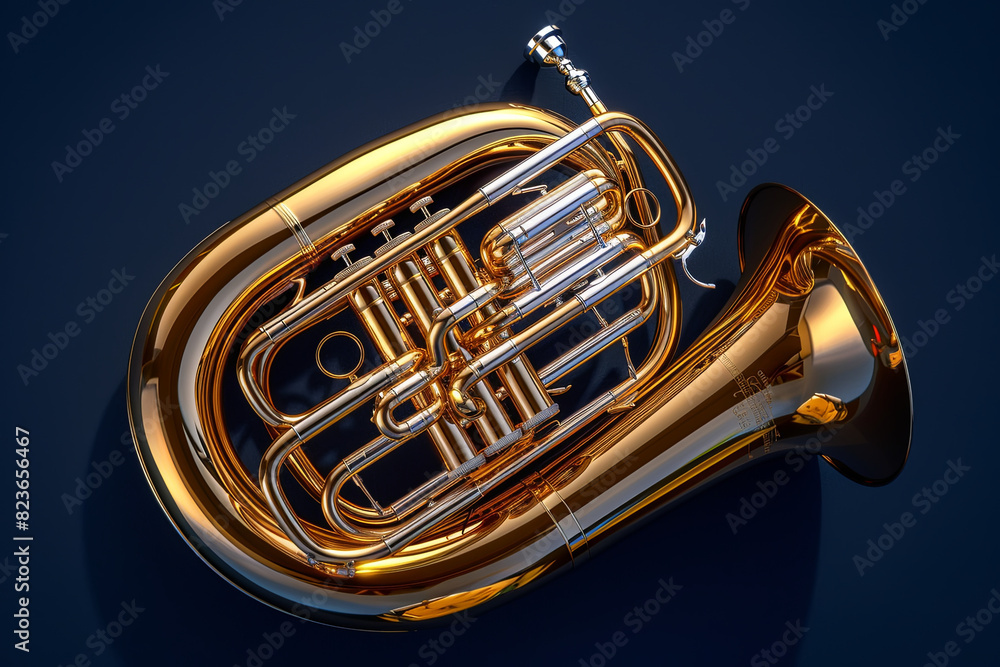 Obraz premium trumpet isolated on black
