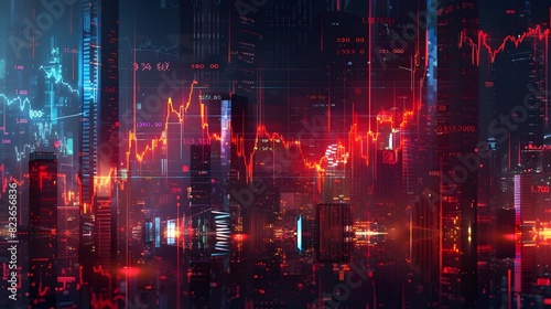 Wallpaper Mural Futuristic Neon Cityscape with Glowing Skyscrapers and Vibrant Illumination Torontodigital.ca